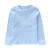 アンネの子供服の女の子经典丸首长袖Tシャツ2019春服の新型氷水藍150 cm