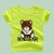 春の夏の男女の子供のTシャツ1-6歳の子供の半袖のプロモショーショーショーショーショーショーの半袖の男の子の半袖の女の子の漫画の着の3つの服
