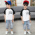 子供服の男の子2019新品夏の半袖Tシャツの中の子供の男の子の纯绵の上のシャシャシャシャ夏の服の小学生のファンの洋服の韩国版は色をつけて并せます。