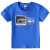 ピグナの子供服の男の子用Tシャツの漫画2019夏の新型の中で大子供の上着と子供のTシャツの纯绵の色の青さ160 cm