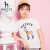 HAZYSハラスメントのブラドの子供服の男と女の子の夏柄の子供プリンストの动物の丸首のシャツーの男の子供の薄い基础モデルの半袖の上にあるダニドの16 cm