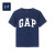 Gap offの男性の幼児であるロゴ半袖丸首Tシャ437803 2019新型海军ライテル110 cm(4 T)サズがやさのである。