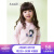 アンネの子供服の子供の丸首の白のゆったとした年齢の纯绵のins韩国版の长袖のTシャツの2019春の服装のバラの粉の120 cm