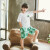 男の子供Tシャツー韩国版カジュア半袖Tシャツショーツの流行の中で大童子供丸首のTシャッツ2019夏の新型洋気の叶プロの上の学生の子供服のフ