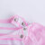 ディィズニ・子供供服夏の女の子用ストライト半袖Tシャッツ162 S 775浅粉4歳/身長110 cm