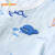 pureborn博叡恩男女の赤ちゃんのTシャシャ夏の半袖のワイシャシャシャシャの赤ちゃちゃんTシャツの薄いタイプの子供の通気性の上の青い66 cm 3-6ヶ月