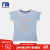 mothercer e Igarisの女の子ni to Tシャッツ新型女性宝服カジュア丸首半袖Tシャッツブラー、SC 008 110 cm（110/52、3-4歳を奨励）