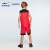 少年スポスポーツツベト丸首セト夏服に通気性に优れています。袖の上に6321920169正红130