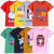 子供用の半袖Tシャツ2019新型子供服男の子用の夏服の上着夏の赤ちゃん用のボムシャとピンクの女の子130