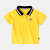 tututuboy子供服男の子夏の半袖Tシャツ2019新型子供服半袖上着子供服夏服ポロシャ黄色100 cm