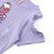 ハローキティ供服2019新型夏服子供プリンス丸首半袖カジュア上着女の子Tシャッツ薄い紫110 cm