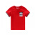 アンネ子供服男童丸首半袖Tシャツ2019夏装新款原力红160 cm
