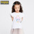 バラバラbalabalalalala女童半袖【夏新商品】2019子供用Tシャツ子供服流行漂白1000