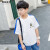 青少年ファンシー供の夏の半袖2019新型ブラドンの中で、大童の白半袖8-18歳のゆったとした薄手の男の子のTシャッツの中小学生のボトムのハンツ版に付いている682の白の150 cm（マイナス2枚）。