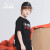 【130-170】【ファッションシリズ】アンタスキー2016夏モデル6-16歳韓国版ドリーム黒-3 160 cm