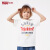 Levi's李维斯子供服2019春夏新作男女童简约ベーシック半袖ニコTシャーク双马模様ロゴダイン短いTサイズ子供X 38/ミルクホワイト160