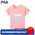 fila fre子供服fila fila公式旗艦店子供服半袖可愛い激色の着子供服ゆったりーTシャツ2019夏新款清新粉-LP 130 cm