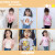 南極人の子供服の女の子Tシャッツ供の半袖の純綿のボム2019春の夏の服の新型の12-15歳の中で子供供のピケの半袖のTシャチャの上にある薄いネズミの女の子の宝物/赤の+佩奇/白のピケ