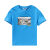 アンネ子供服男童丸首半袖Tシャツ2019夏装新商品港藍150 cm