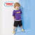 トオルマイス供服男の子2019夏服新フュージョンルール帽子男の子半袖に中大童Tシャ紫130 cmを着用しています。