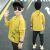 ハッピベル供服男童长袖Tシャツ2019新型春秋服子供服の中の大子供Tシャに韩国版の潮童Aカレー色110 cmを下にしました。