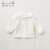 【カシミア】davebella、冬の新商品の女の子用保温ボムのブラウス、赤ちゃんの長袖Tシャツ、白90 cm（3 Y（身長85-95 cmがオスメメ）