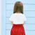 ミニバラの女の子のゆった半袖Tシャツ2019夏の子供用プリントのかわいさに白112100