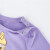 ディズニ-子供服のお姫様の长袖の上には秋の女の子は透カレーのTシャッツを组み合わせて甘くして紫の4歳/身长110 cm