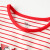 ディズニの子供服2020春の新型子供服の赤ちゃんのボムの女の子ニコ長袖Tシャッツ白大紅条90 cm