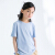 マイボイツ半袖通気夏服の新商品UltraCosyシリズの中で大童丸首のシャチャモデの子供Tシャムは薄い青い色の120色です。