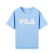 FILAフレイは女性用半袖Tシャッツ2020夏の新型子供用大LOGOに標準白-WT 165 cmを着用しています。