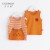 【2つの服】チ-ン赤ちゃんって、ベト純綿子供袖なのに、夏服ストレープを着用しています。90 cm（24 Mおめ身長84-90 cm）