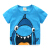 贝壳家族の赤ちゃんの半袖Tシャツの新しい韩国版子供服の子供服の丸首の上にはjh 0037绿のワニの130 yaードがあります。