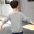 男の子のTシャツは厚い冬の新型の子供の下着の2019韩国版のゆった男の子の赤ちゃんの上着の韩国版の年齢の服装-黒の160提案の身长150 cm-160 cm