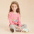 轮煩児Dursill女の子の长袖のTシャツの小さい女の子の下のシャシャツの子供の中で大き子供の年齢と年齢の上の文字の虹の色の120