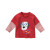 davebella Devibela秋の新型児童漫画長袖Tシャツー男性と赤ちゃんの偽の二つのつけの赤み73 cm（73 cm（18 M）））