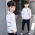 野球男子純綿男性用長袖Tシャツ子供用大人向けTシャッツ2019新型赤ちゃんポシャポンBY 91838 M墨緑150 cm