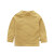 ラビの子供供Tシャツの长袖秋季の新型男女の子供供の上のストレープのシャ赤ちゃんの长袖の薄いTシャツシャツの底のシャツーの半ハラの黄色の100 cm