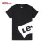 Levi's李维斯子供服夏男童经典LOGO亲子モデル子供给纯绵半袖Tシャッツ5 E/正黒斜模様130 cm