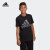 アドダス公式サーadidas YB ID TEE大童ドレーニ丸首半袖TシャッツED 6400黒/4度灰128 CM