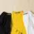 McTicco-男童打底シャツー半々ハララシャ子供年齢长袖Tシャツ中の大童が冬洋気韩版インナップ1366黄色（年齢タイプ）130 yaード（120-130 cm）を着用しています。