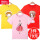 バッグを持つ女の子/黄色+バレエ/ピンク+桜の女の子/赤